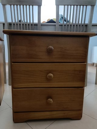 2 Cajoneras Madera Maciza Seminuevas