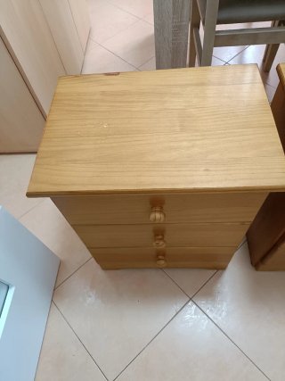 2 Cajoneras Madera Maciza Seminuevas
