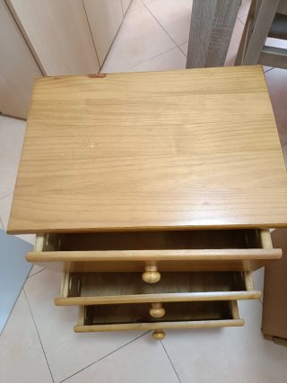 2 Cajoneras Madera Maciza Seminuevas