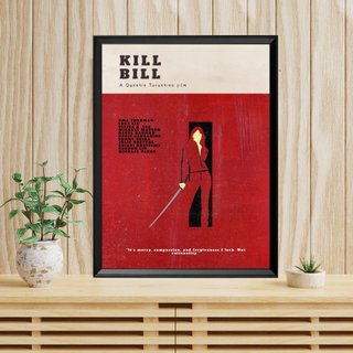 Kill Bill Tarantino Quadro con Stampa Poster Film