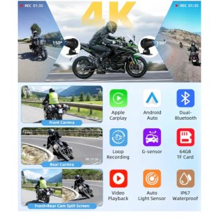 Carplay para Moto GPS Pantalla Táctil