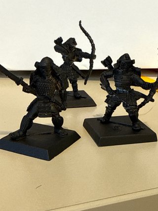 Miniaturas Samuráis Metal 28mm