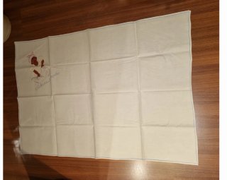 Sábana plancha bordada