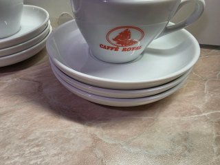 Set 6 Tazze Cappuccino Bar Porcellana