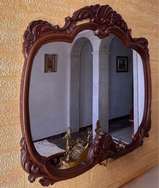 Mesa de centro, recibidor, silla, espejo vintage