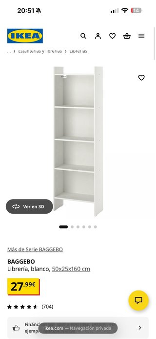 Estantería blanca