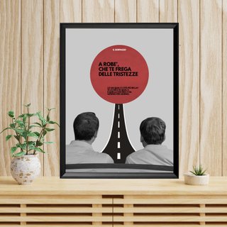 Poster Il Sorpasso con cornice 40x30 Quadro film