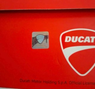 Scarpe da ginnastica Ducati bianche e arancioni