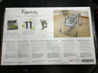 Mecedora/Columpio Portátil Ingenuity Swing'n Go