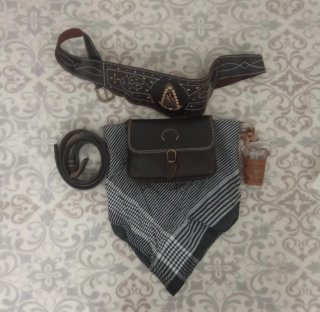 Traje Gitana Botas Canperas Negro Marrón