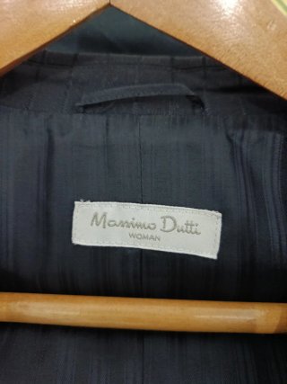 Chaqueta Massimo Dutti Negra Rayas