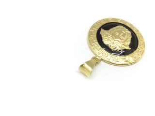 COLGANTE 18K MEDUSA NEGRO 3.90GR E49038-17