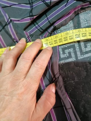 Camisa Caballero Raya Gris/Morado Talla XXL