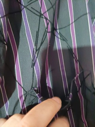 Camisa Caballero Raya Gris/Morado Talla XXL