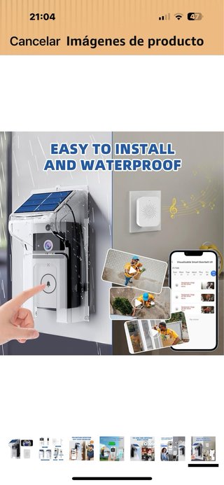 Timbre Inalámbrico OBEST con Cámara Solar