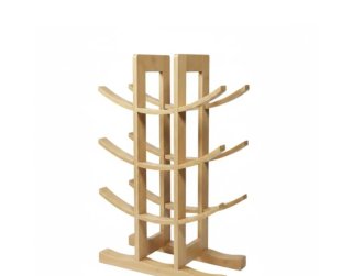 Dos botelleros de madera para 12 botellas
