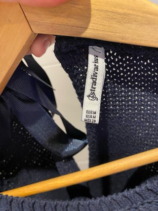 Jersey azul marino corazón blanco Talla M