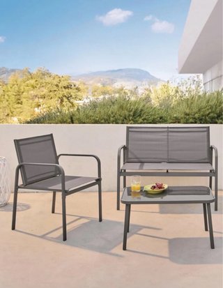 Mesa y 2 sillas para el jardín