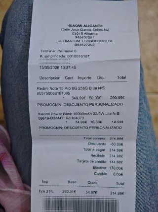 Xiaomi Redmi Note 15 Pro 8G 256G Blue