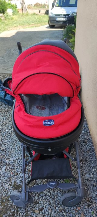 Cochecito Bebé Chicco 3 Piezas Rojo