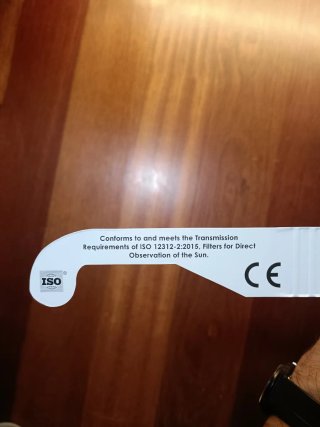 2 Gafas Eclipse Solar Homologadas
