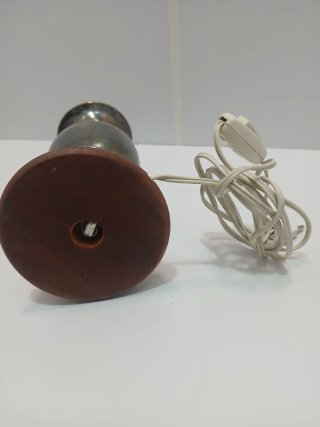 Lámpara de Mesa Vintage Latón Plateado 640513926