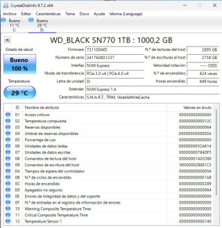 SSD WD_BLACK SN770 1TB NVMe