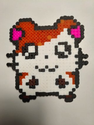 Hamster hecho con hammabeads
