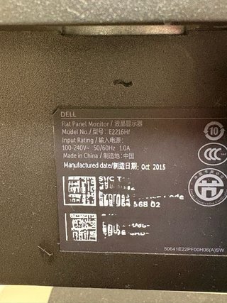 Monitor Dell 22 Negro