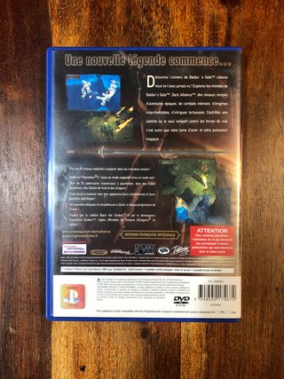 Baldur's Gate Dark Alliance ps2