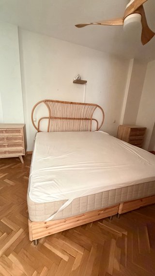 Pack 2 Mesitas de Noche Rattan y Madera