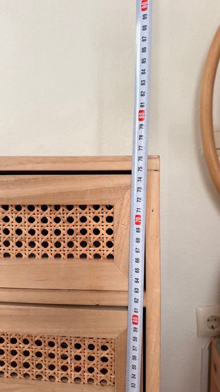Pack 2 Mesitas de Noche Rattan y Madera