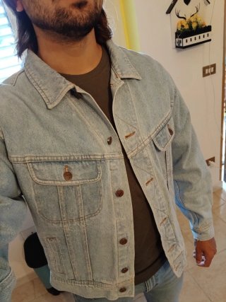 Giacca Jeans Valentino Uomo Blu