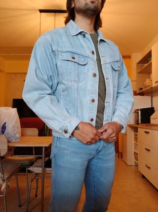 Giacca Jeans Valentino Uomo Blu