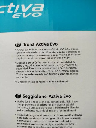 Trona evolutiva Jane