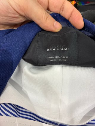 Traje Zara Azul con Camisa y chaleco
