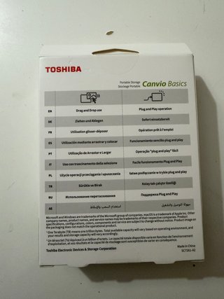 2 Disco Duro Externo Toshiba Canvio Basics 2TB