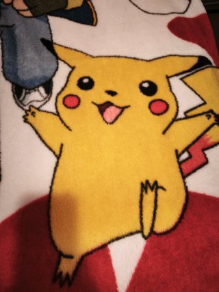 Manta Pokémon Ash y Pikachu de 90cm