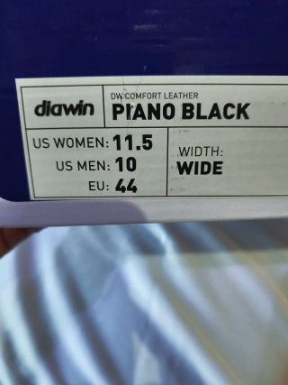 Zapatos ortopédicos Diawin negros (anchos)