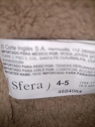 Sfera Abrigo verde niño