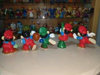 5 figuras nintendo años 80 goma pvc Super Mario