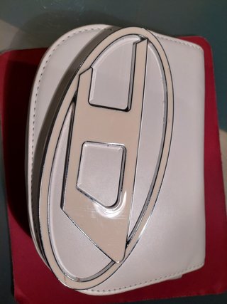 Bolso Diesel Beige y Plateado
