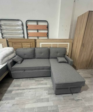 Sofá modular chaise longue beige