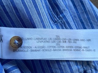 Vestido Massimo Dutti rayas lino/algodón