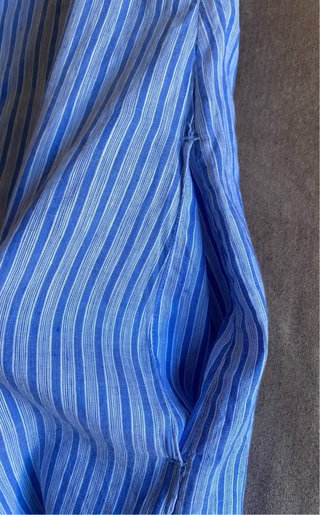 Vestido Massimo Dutti rayas lino/algodón