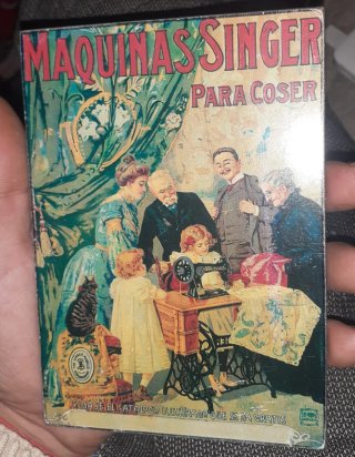 Cartel Publicitario Vintage Máquinas Singer