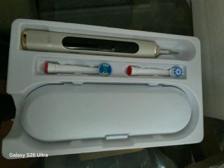 Cepillo Eléctrico Seago Dorado y Blanco
