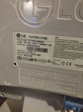 Monitor LG Flatron L1715S