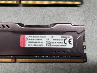 2x 8GB DDR4 HyperX Fury RAM