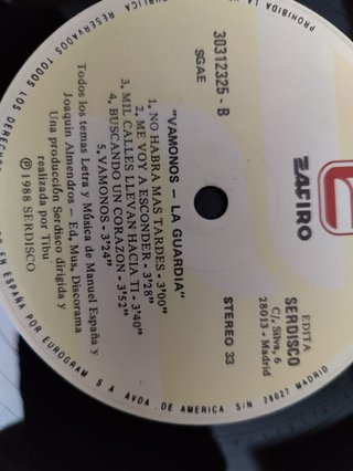 Vinilo La Guardia Vámonos